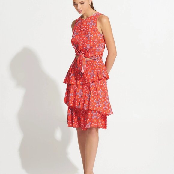 Morrato Bali Brand, Calandra Sleeveless Top Crystal Tigerlily - Picture 3 of 4